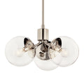 KICHLER, SILVARIOUS CHANDELIER, SEMI FLUSH MOUNT LIGHT