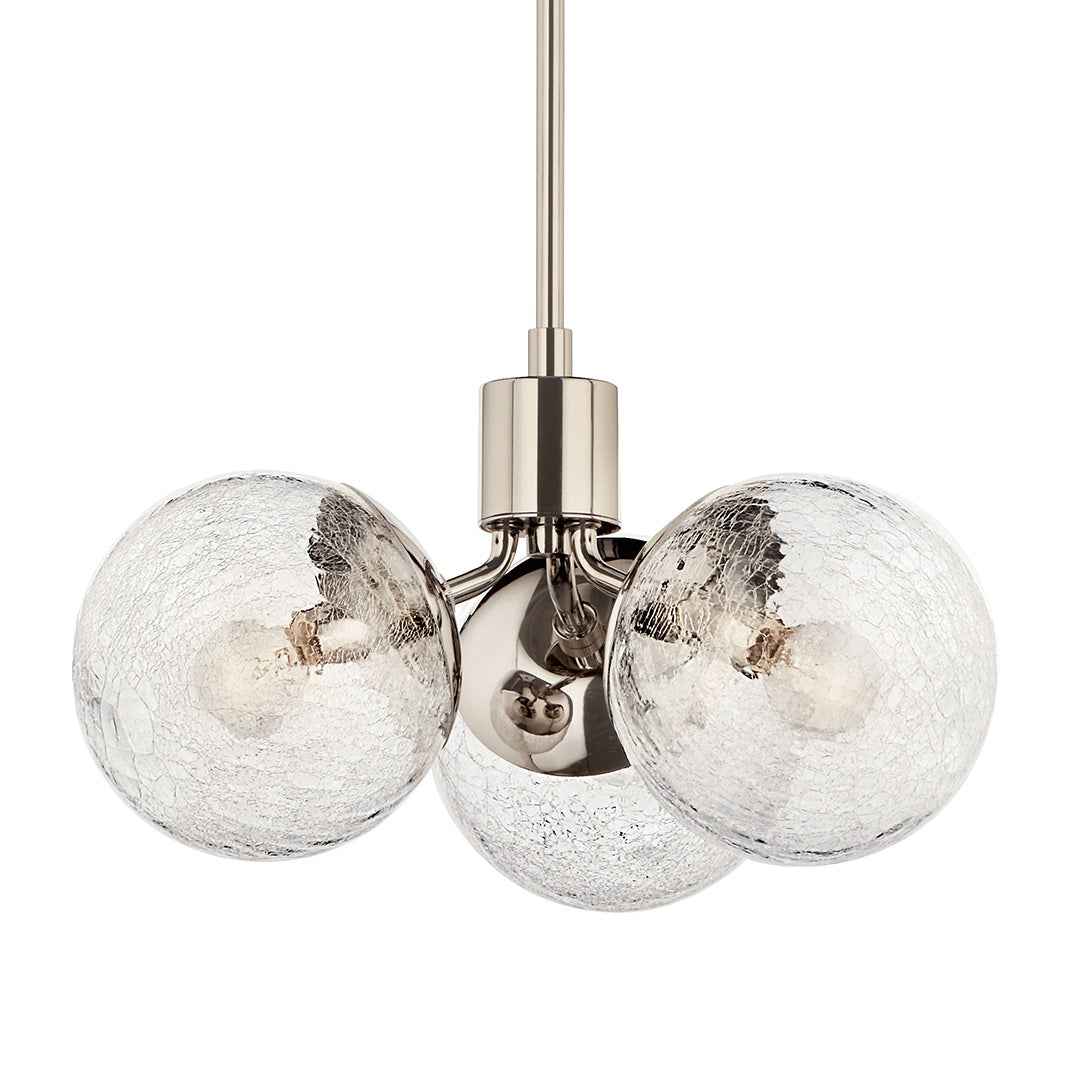KICHLER, SILVARIOUS CHANDELIER, SEMI FLUSH MOUNT LIGHT