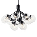 KICHLER, SILVARIOUS CHANDELIER, SEMI FLUSH MOUNT LIGHT