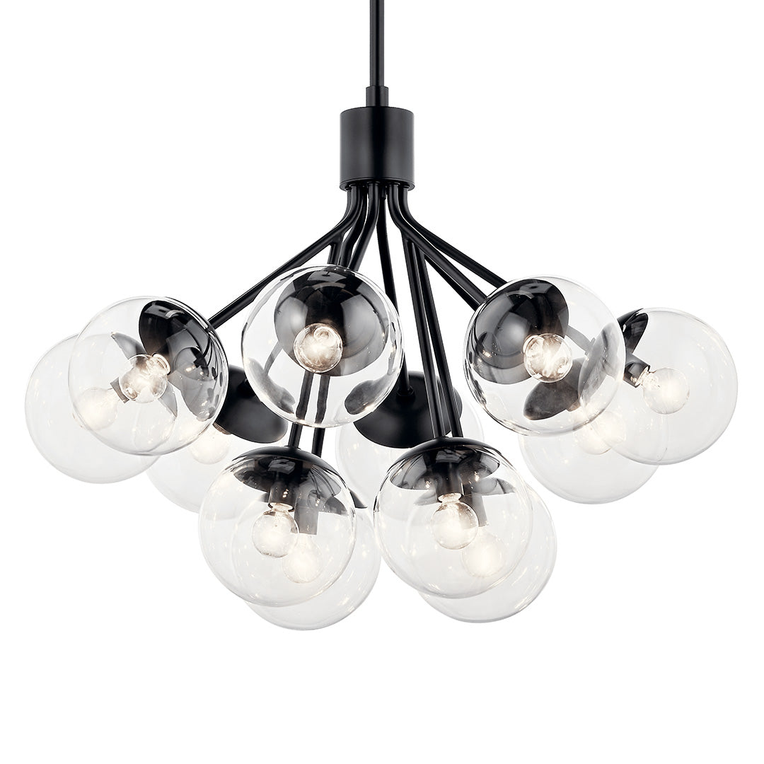KICHLER, SILVARIOUS CHANDELIER, SEMI FLUSH MOUNT LIGHT