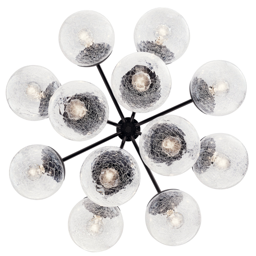 KICHLER, SILVARIOUS CHANDELIER, SEMI FLUSH MOUNT LIGHT