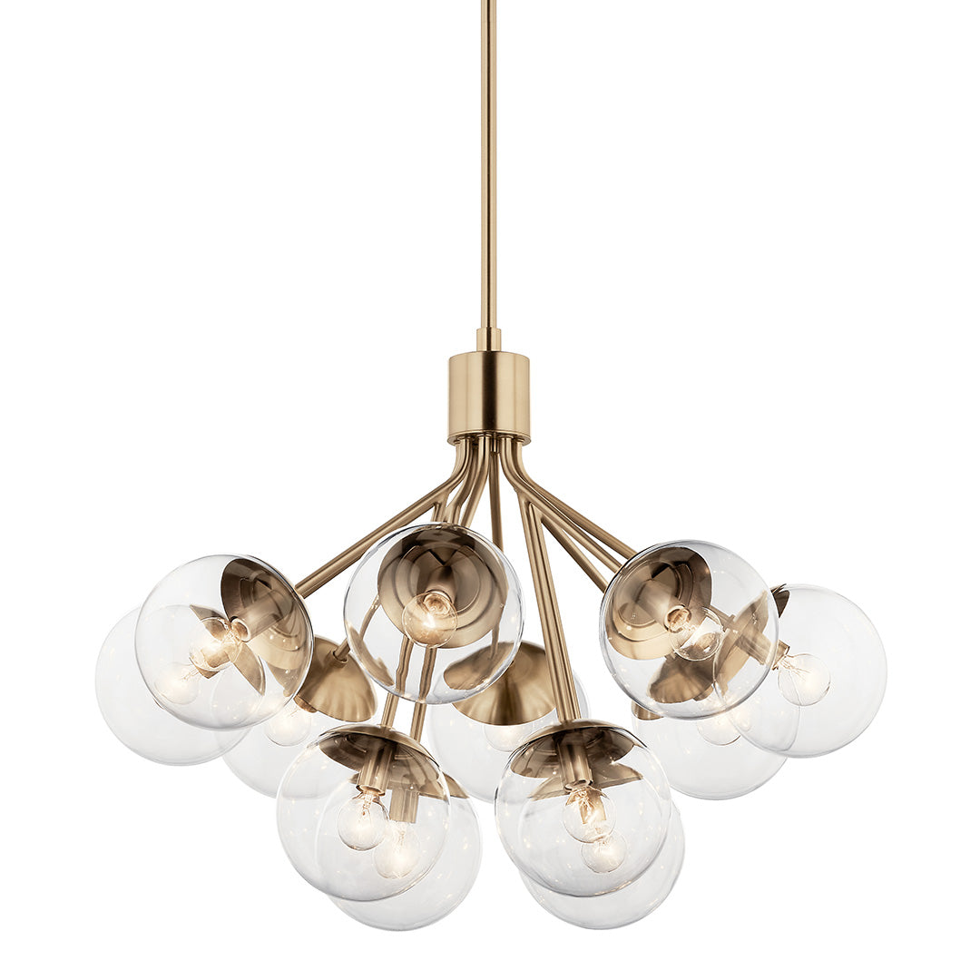 KICHLER, SILVARIOUS CHANDELIER, SEMI FLUSH MOUNT LIGHT