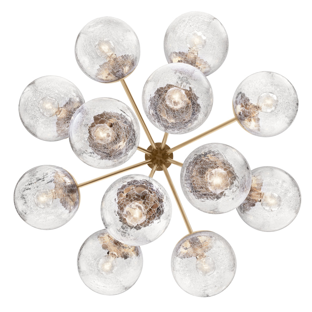 KICHLER, SILVARIOUS CHANDELIER, SEMI FLUSH MOUNT LIGHT