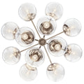 KICHLER, SILVARIOUS CHANDELIER, SEMI FLUSH MOUNT LIGHT