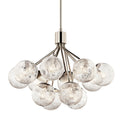 KICHLER, SILVARIOUS CHANDELIER, SEMI FLUSH MOUNT LIGHT
