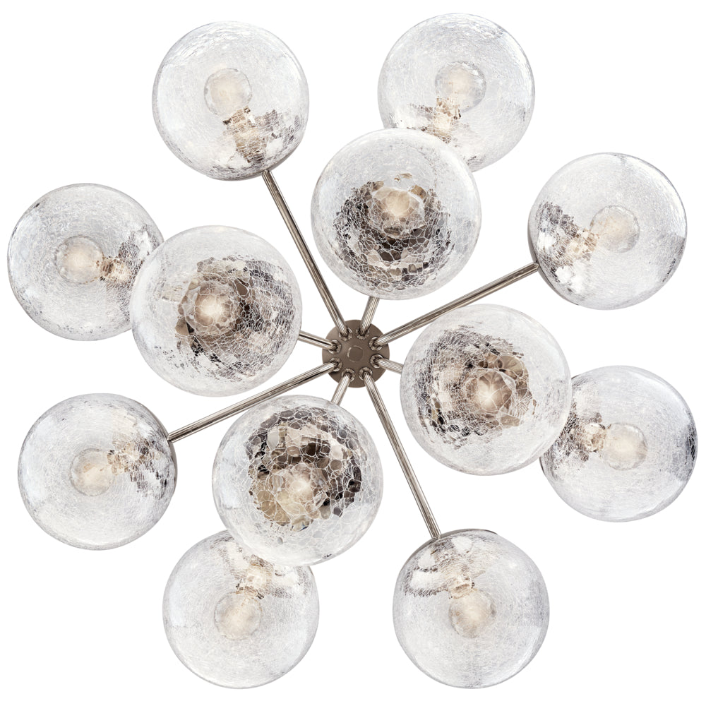 KICHLER, SILVARIOUS CHANDELIER, SEMI FLUSH MOUNT LIGHT