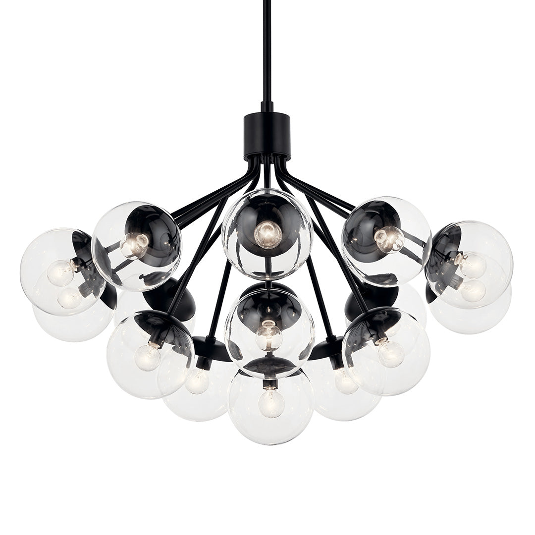 KICHLER, SILVARIOUS CHANDELIER, SEMI FLUSH MOUNT LIGHT