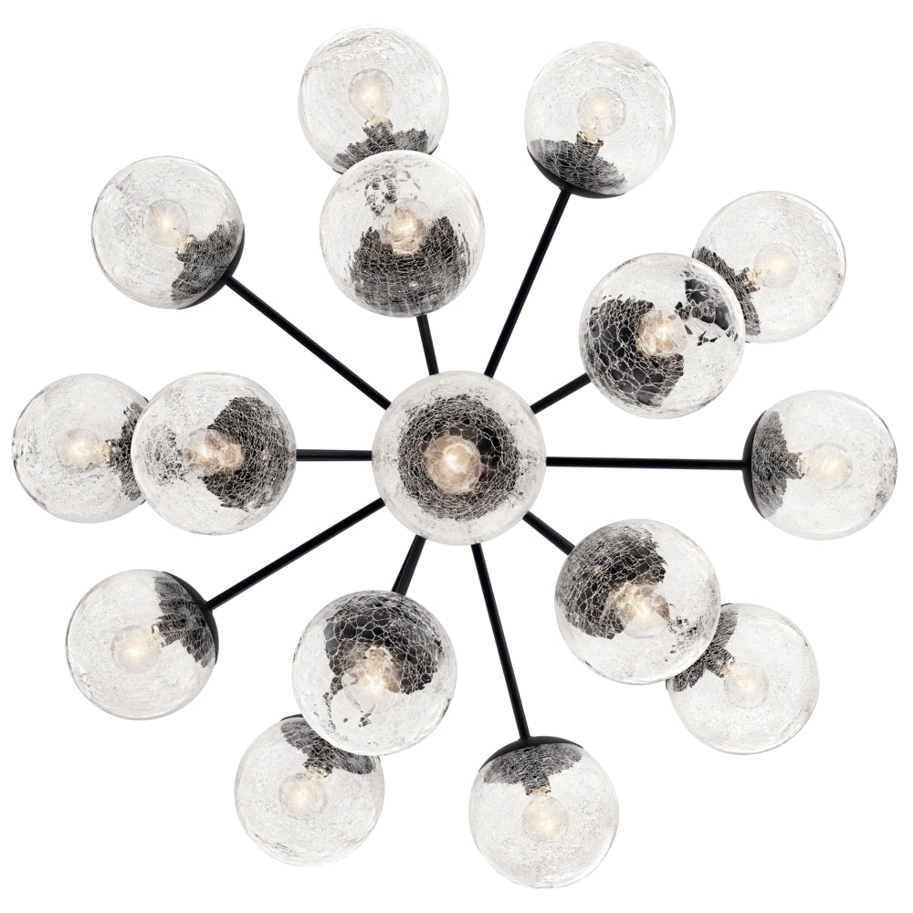 KICHLER, SILVARIOUS CHANDELIER, SEMI FLUSH MOUNT LIGHT