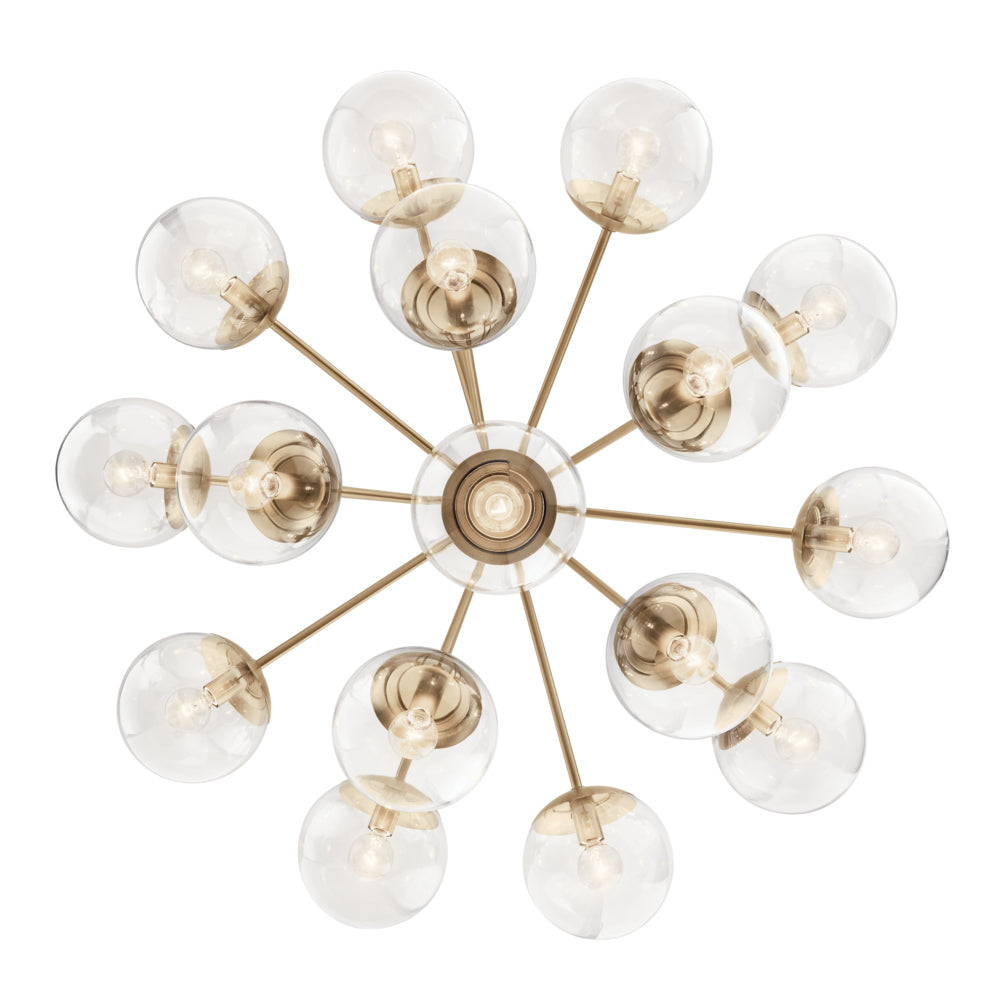KICHLER, SILVARIOUS CHANDELIER, SEMI FLUSH MOUNT LIGHT