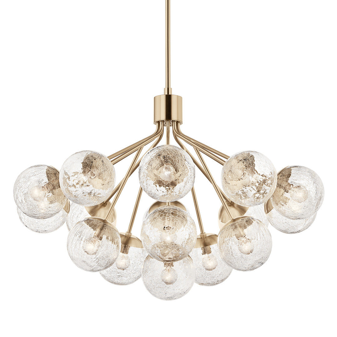KICHLER, SILVARIOUS CHANDELIER, SEMI FLUSH MOUNT LIGHT