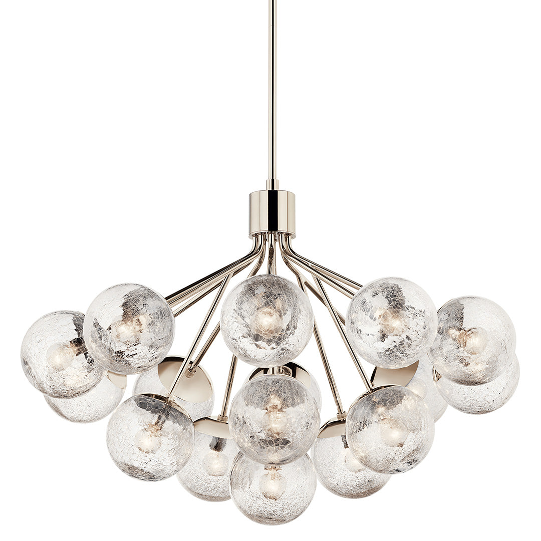 KICHLER, SILVARIOUS CHANDELIER, SEMI FLUSH MOUNT LIGHT