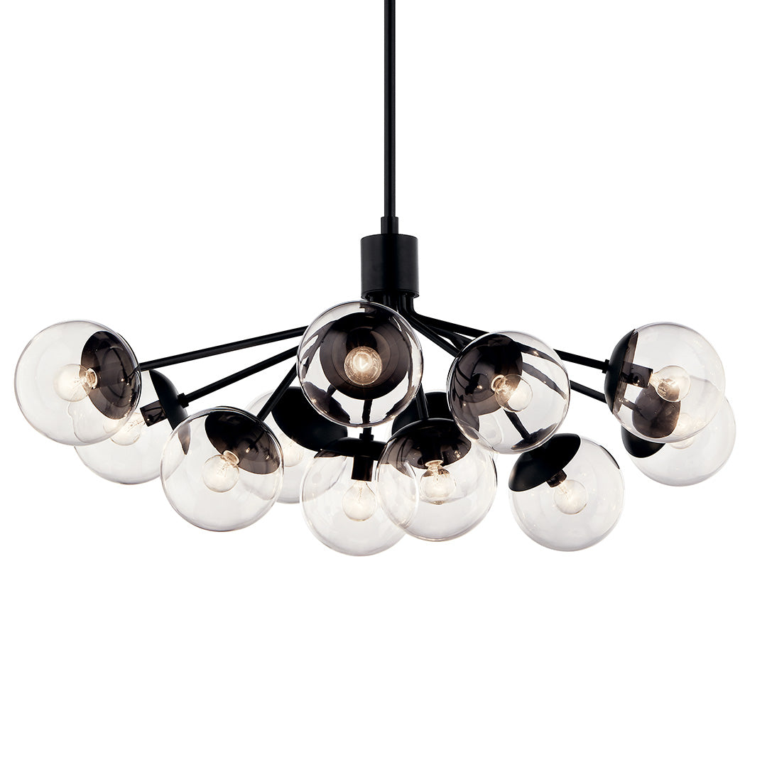 KICHLER, SILVARIOUS CHANDELIER, SEMI FLUSH MOUNT LIGHT