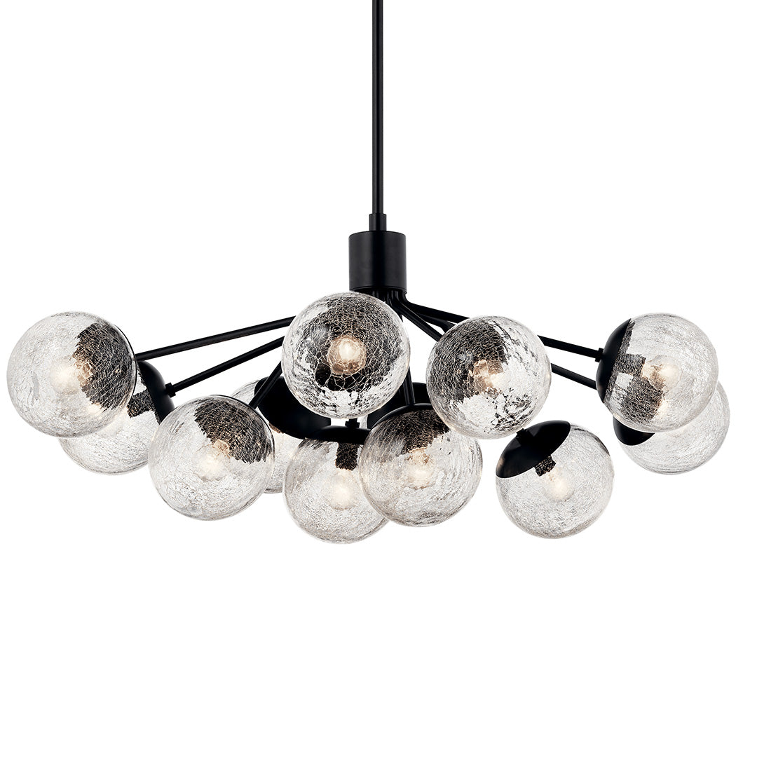 KICHLER, SILVARIOUS CHANDELIER, SEMI FLUSH MOUNT LIGHT