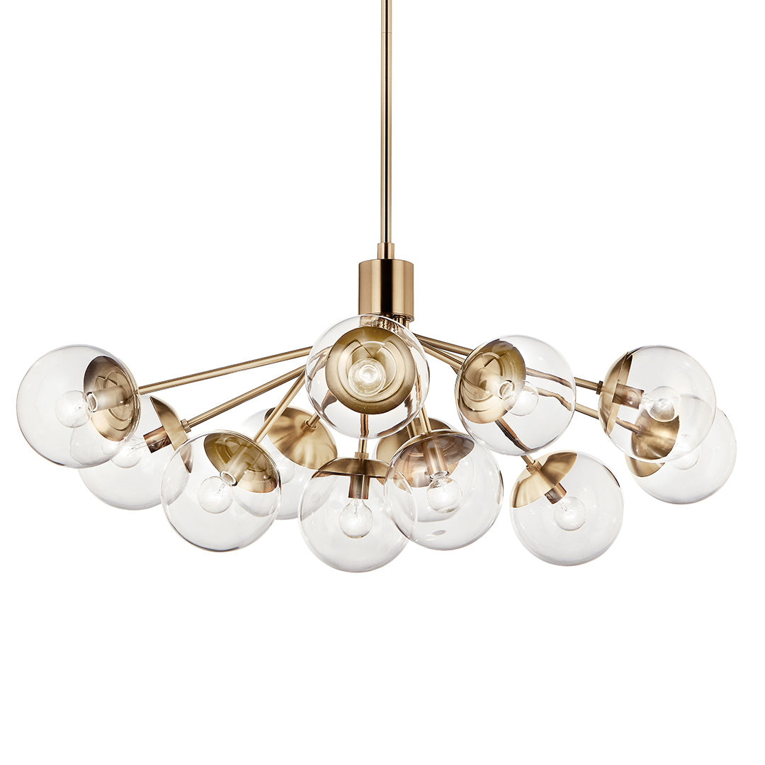 KICHLER, SILVARIOUS CHANDELIER, SEMI FLUSH MOUNT LIGHT