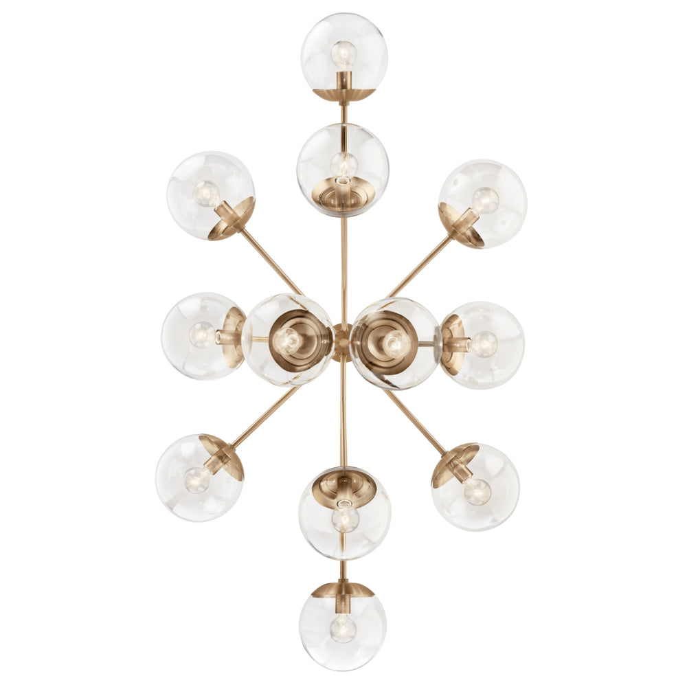 KICHLER, SILVARIOUS CHANDELIER, SEMI FLUSH MOUNT LIGHT