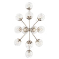KICHLER, SILVARIOUS CHANDELIER, SEMI FLUSH MOUNT LIGHT