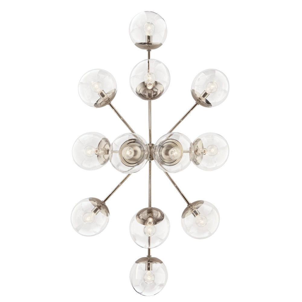 KICHLER, SILVARIOUS CHANDELIER, SEMI FLUSH MOUNT LIGHT