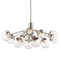 KICHLER, SILVARIOUS CHANDELIER, SEMI FLUSH MOUNT LIGHT