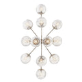 KICHLER, SILVARIOUS CHANDELIER, SEMI FLUSH MOUNT LIGHT