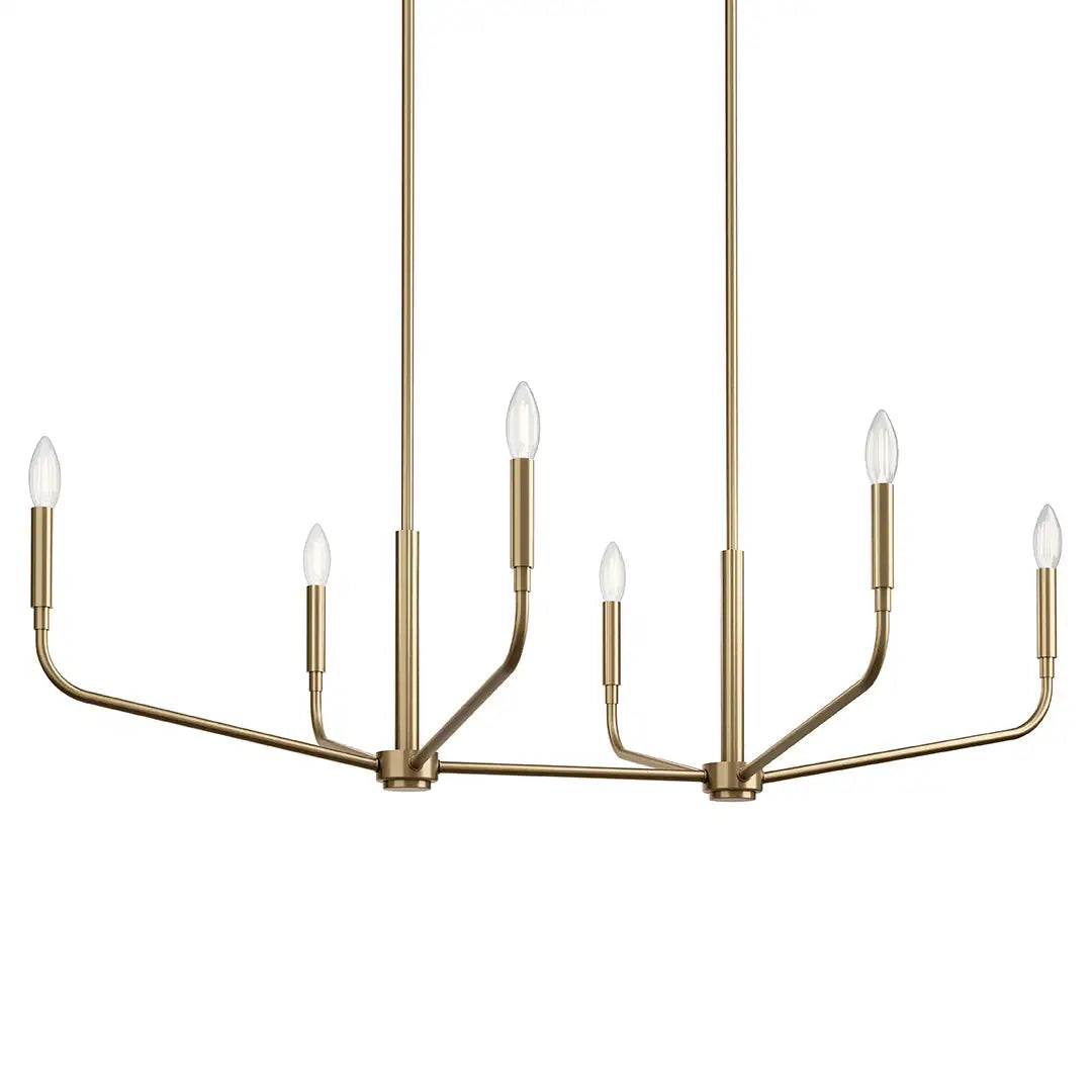 KICHLER, MADDEN CHANDELIER, LINEAR LIGHT