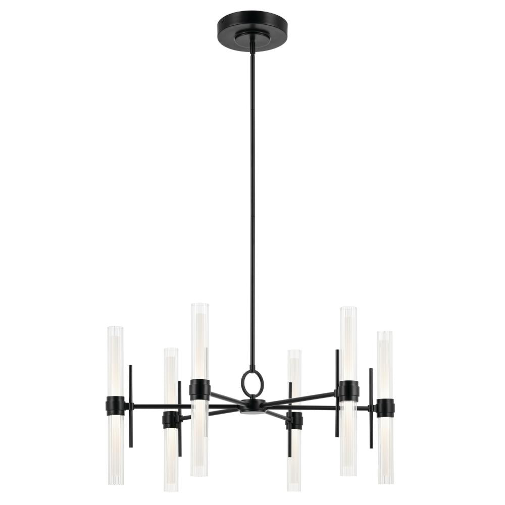 KICHLER, RIVEN CHANDELIER, LINEAR LIGHT
