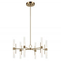KICHLER, RIVEN CHANDELIER, LINEAR LIGHT