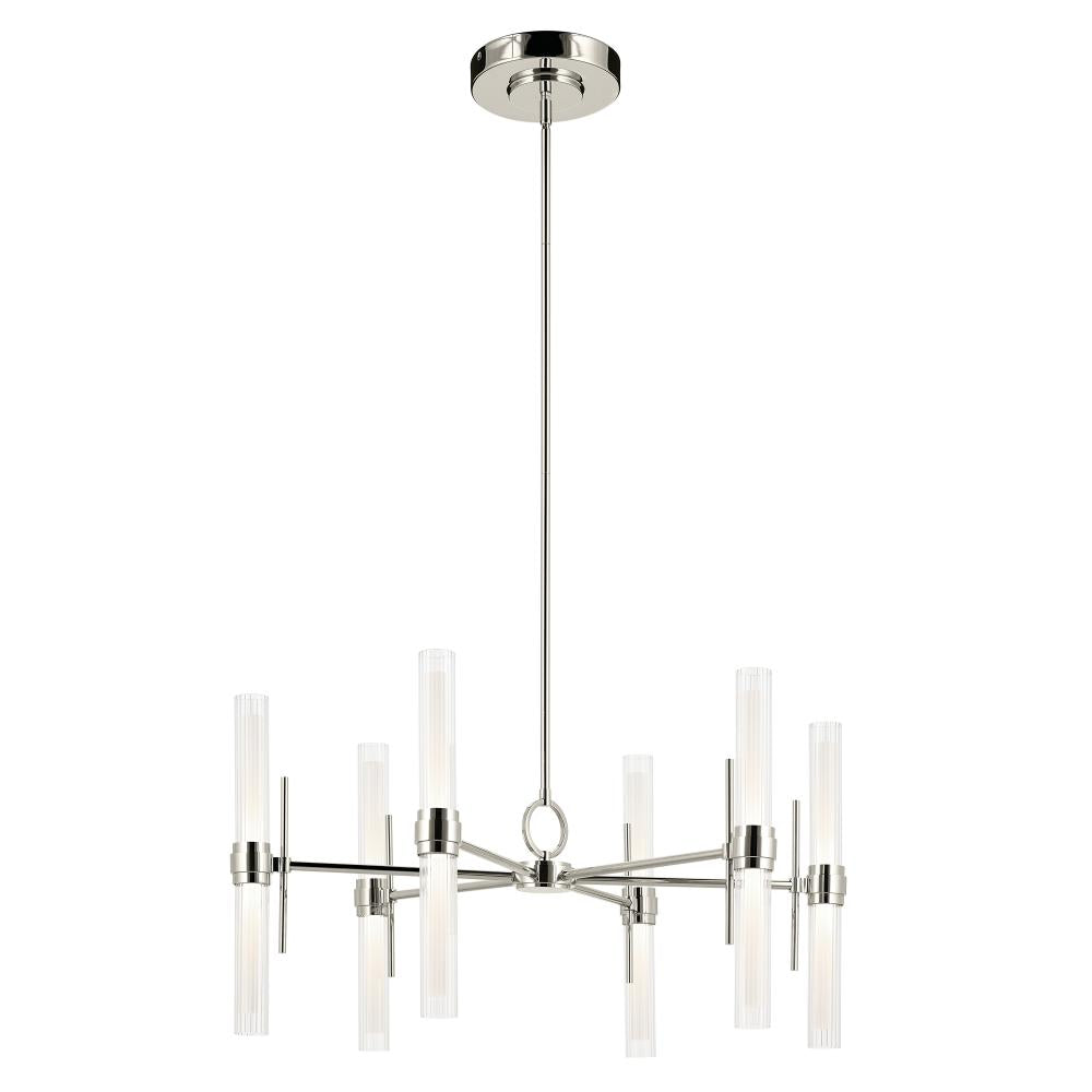 KICHLER, RIVEN CHANDELIER, LINEAR LIGHT