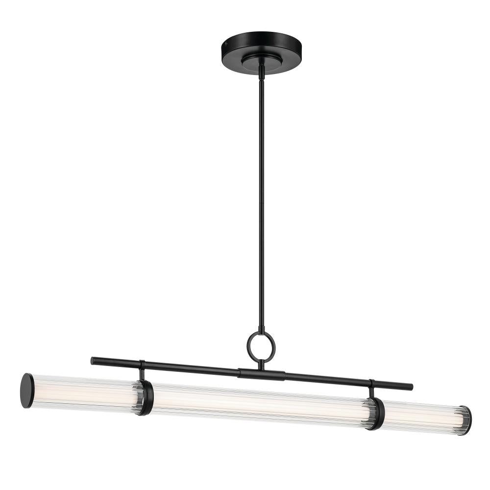 KICHLER, RIVEN CHANDELIER, LINEAR LIGHT