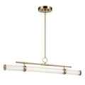 KICHLER, RIVEN CHANDELIER, LINEAR LIGHT