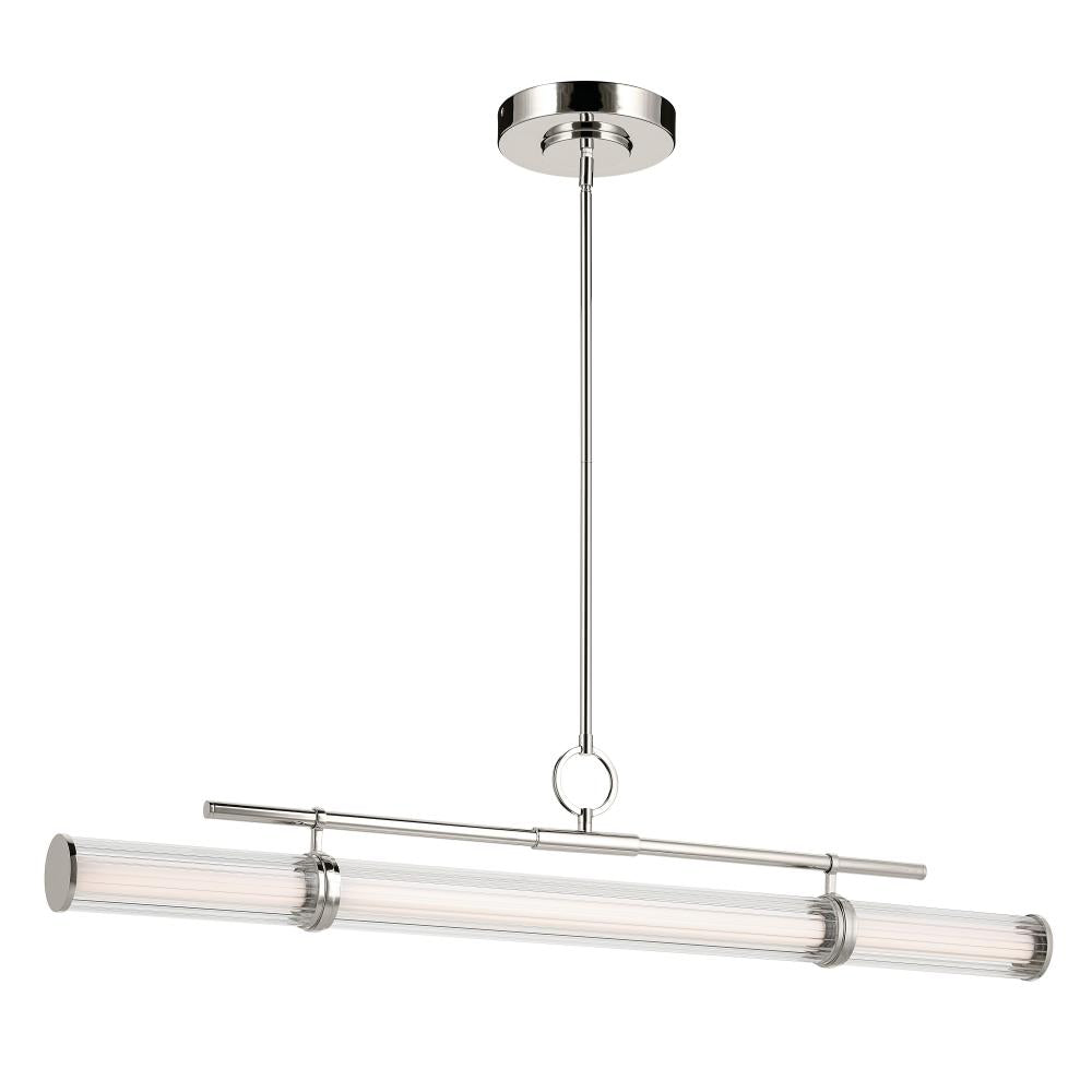 KICHLER, RIVEN CHANDELIER, LINEAR LIGHT