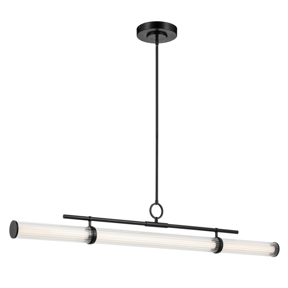 KICHLER, RIVEN CHANDELIER, LINEAR LIGHT