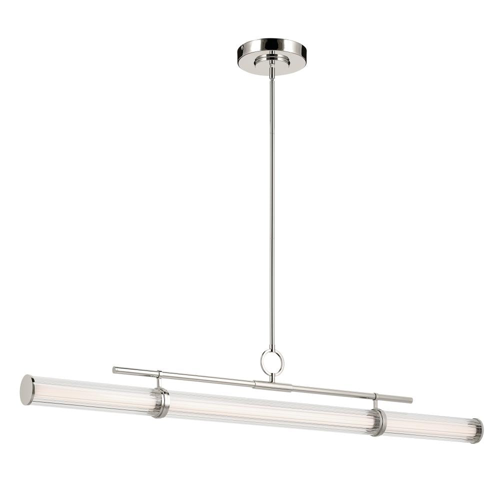 KICHLER, RIVEN CHANDELIER, LINEAR LIGHT