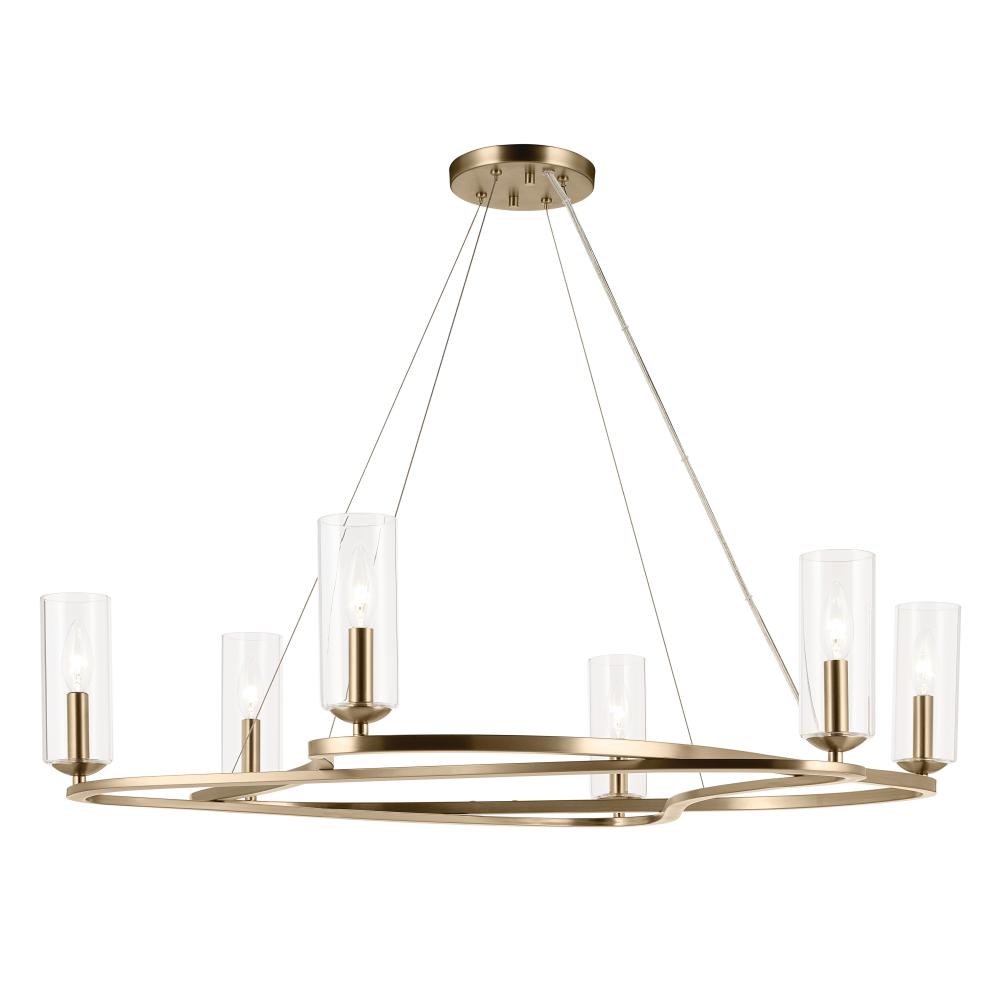 KICHLER, HARPIN CHANDELIER, PENDANT LIGHT