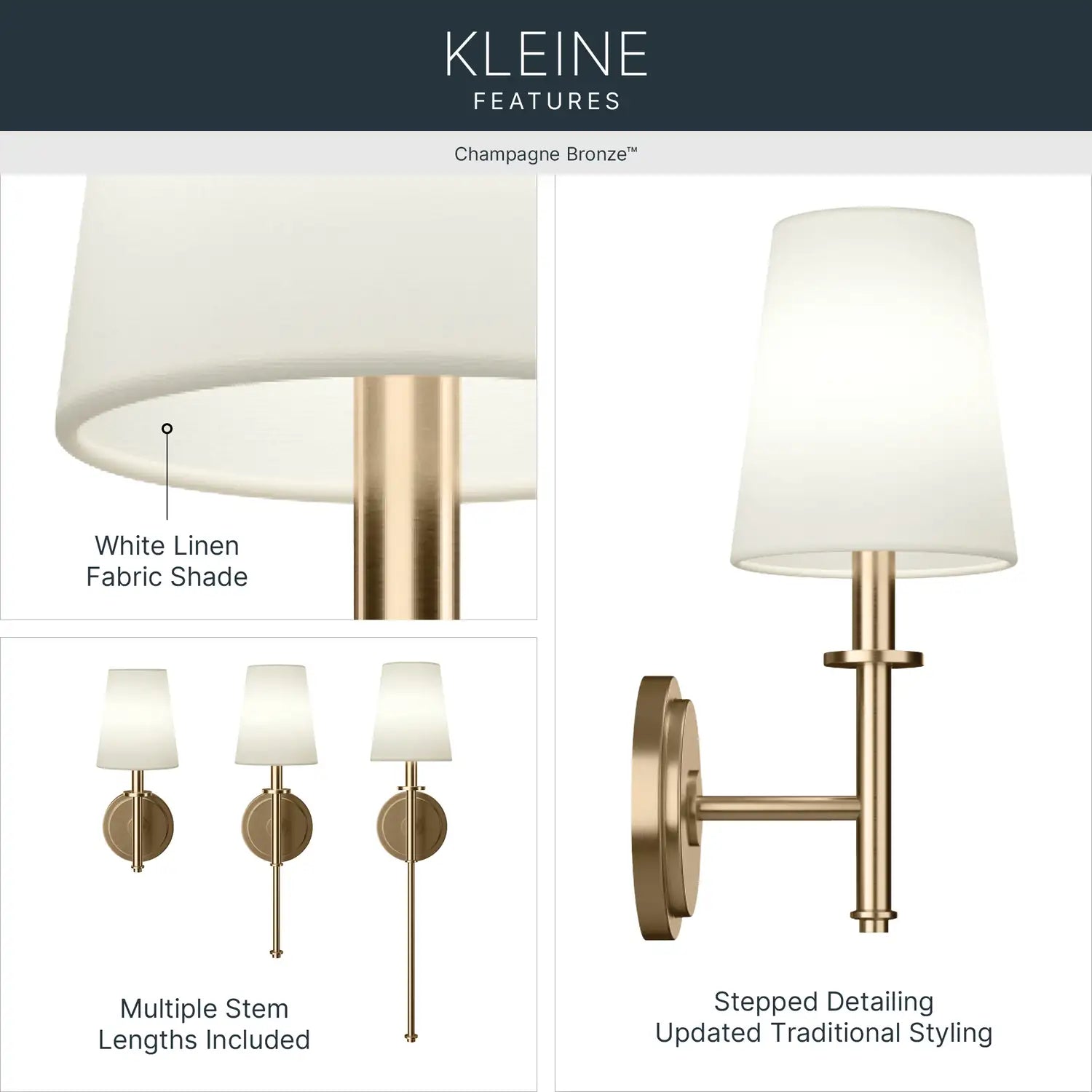 KICHLER, Kleine Wall Sconce, WALL SCONCES