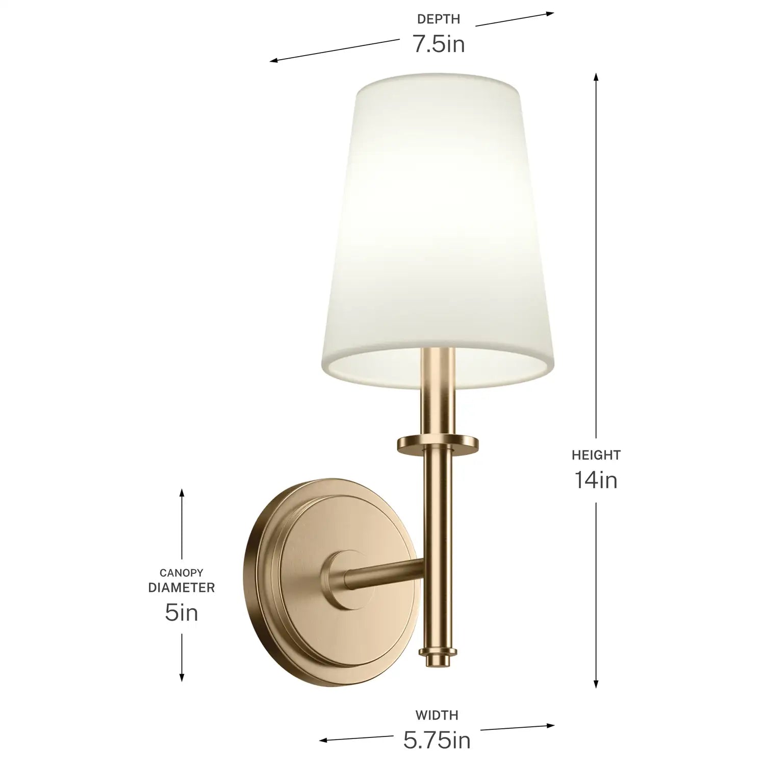 KICHLER, Kleine Wall Sconce, WALL SCONCES