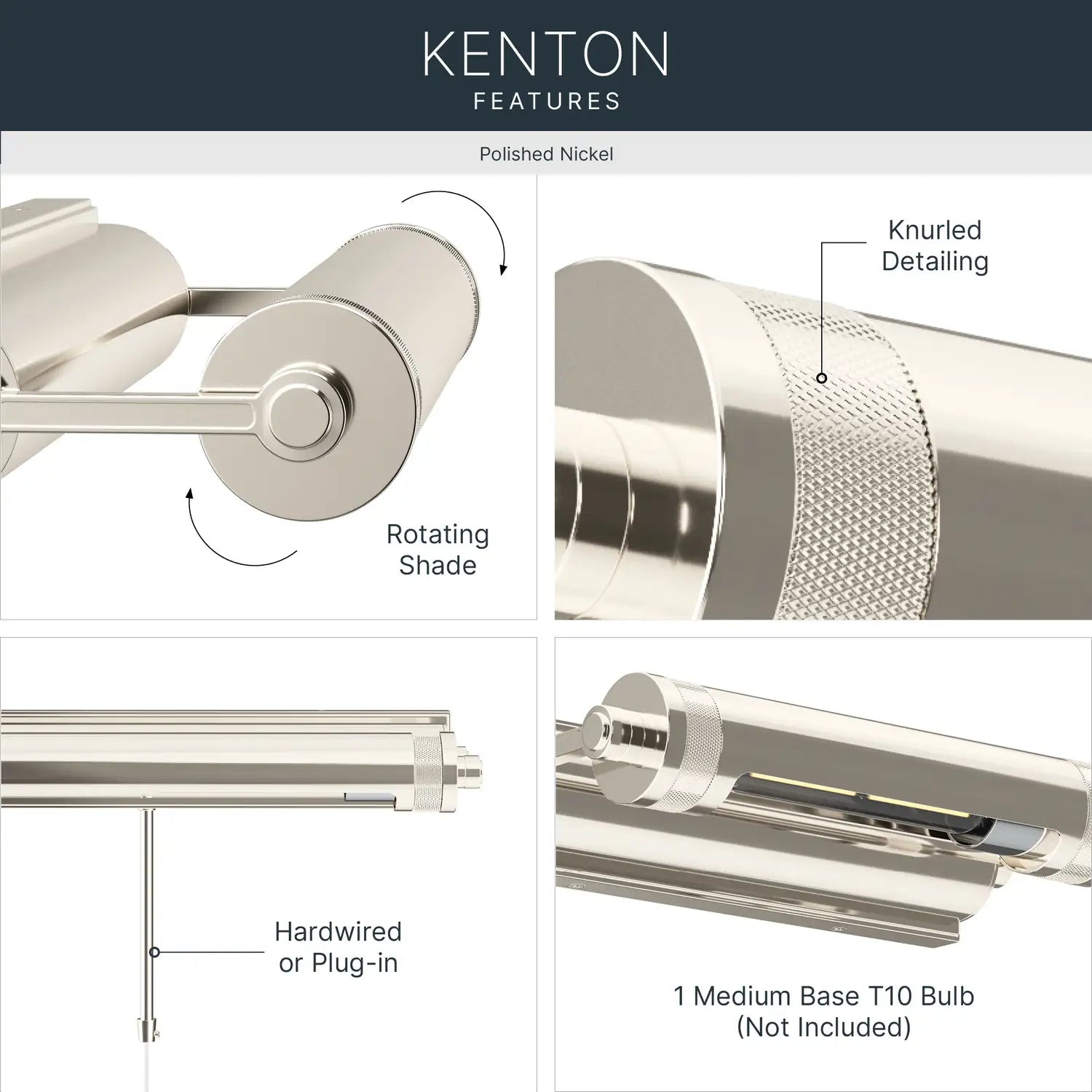 KICHLER, Kenton Wall Sconce, WALL SCONCES