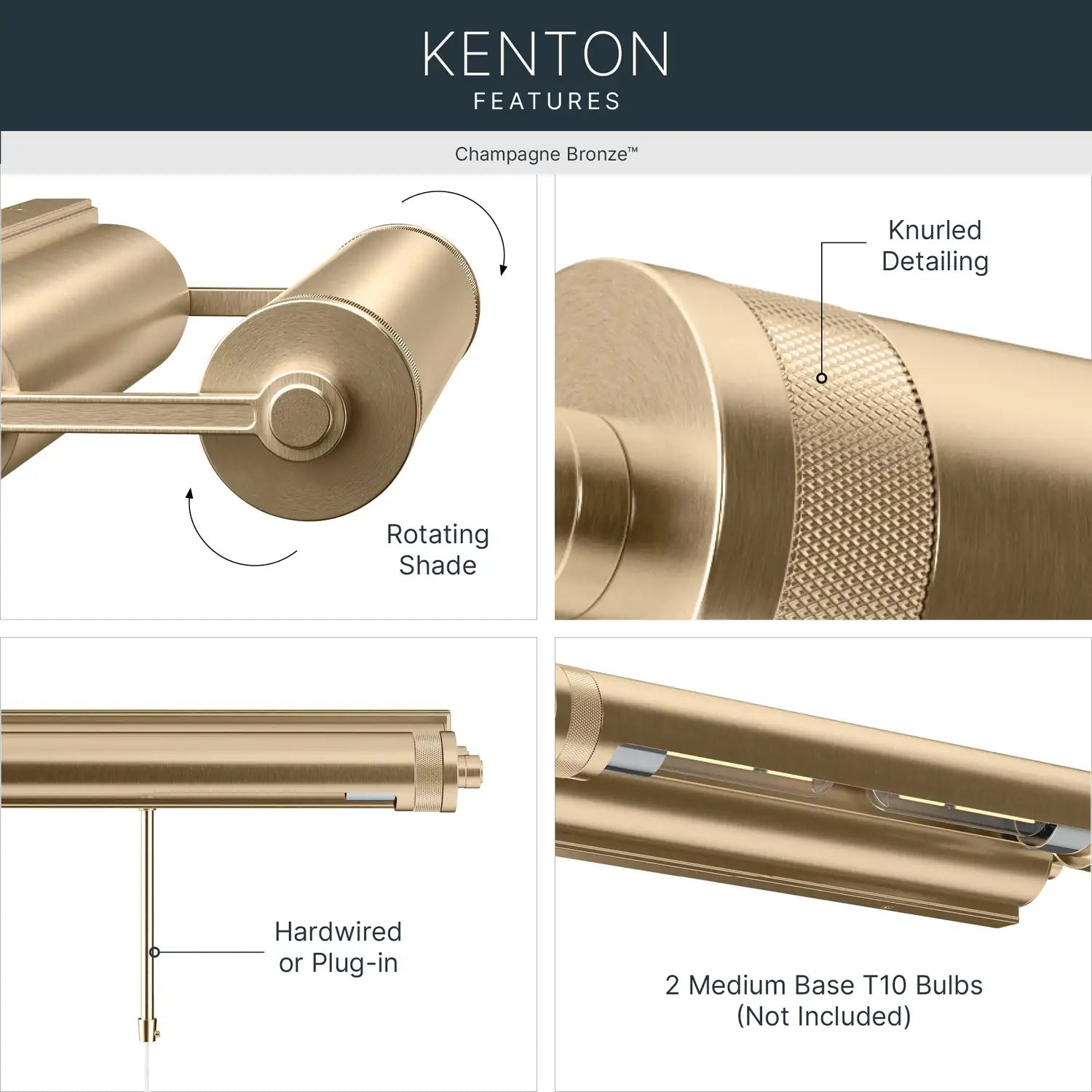 KICHLER, Kenton Wall Sconce, WALL SCONCES