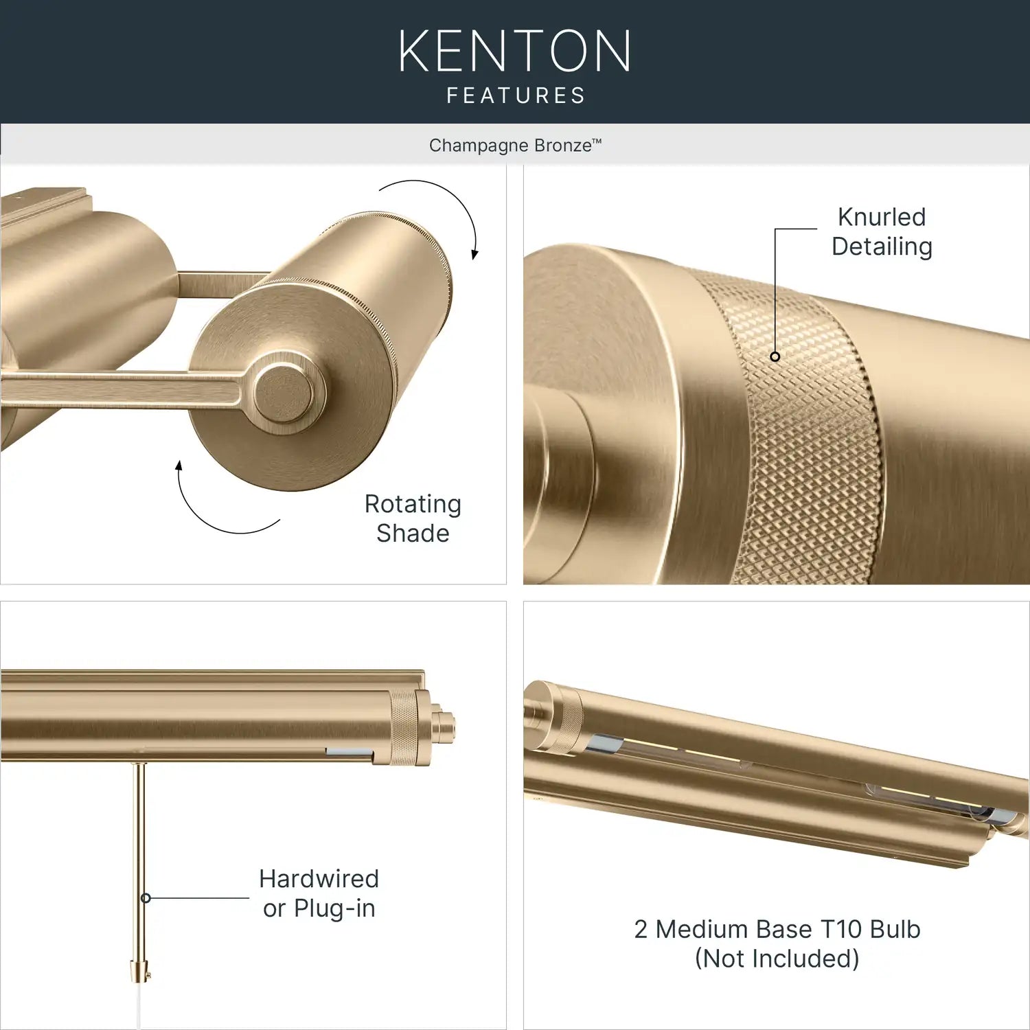 KICHLER, Kenton Wall Sconce, WALL SCONCES