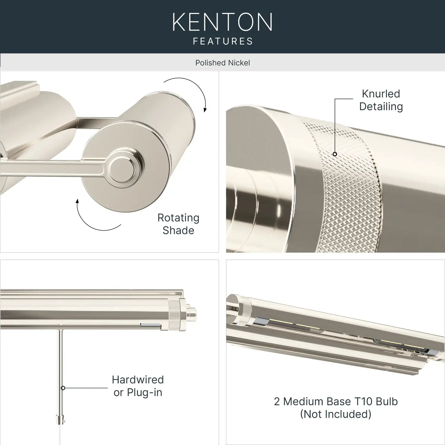 KICHLER, Kenton Wall Sconce, WALL SCONCES