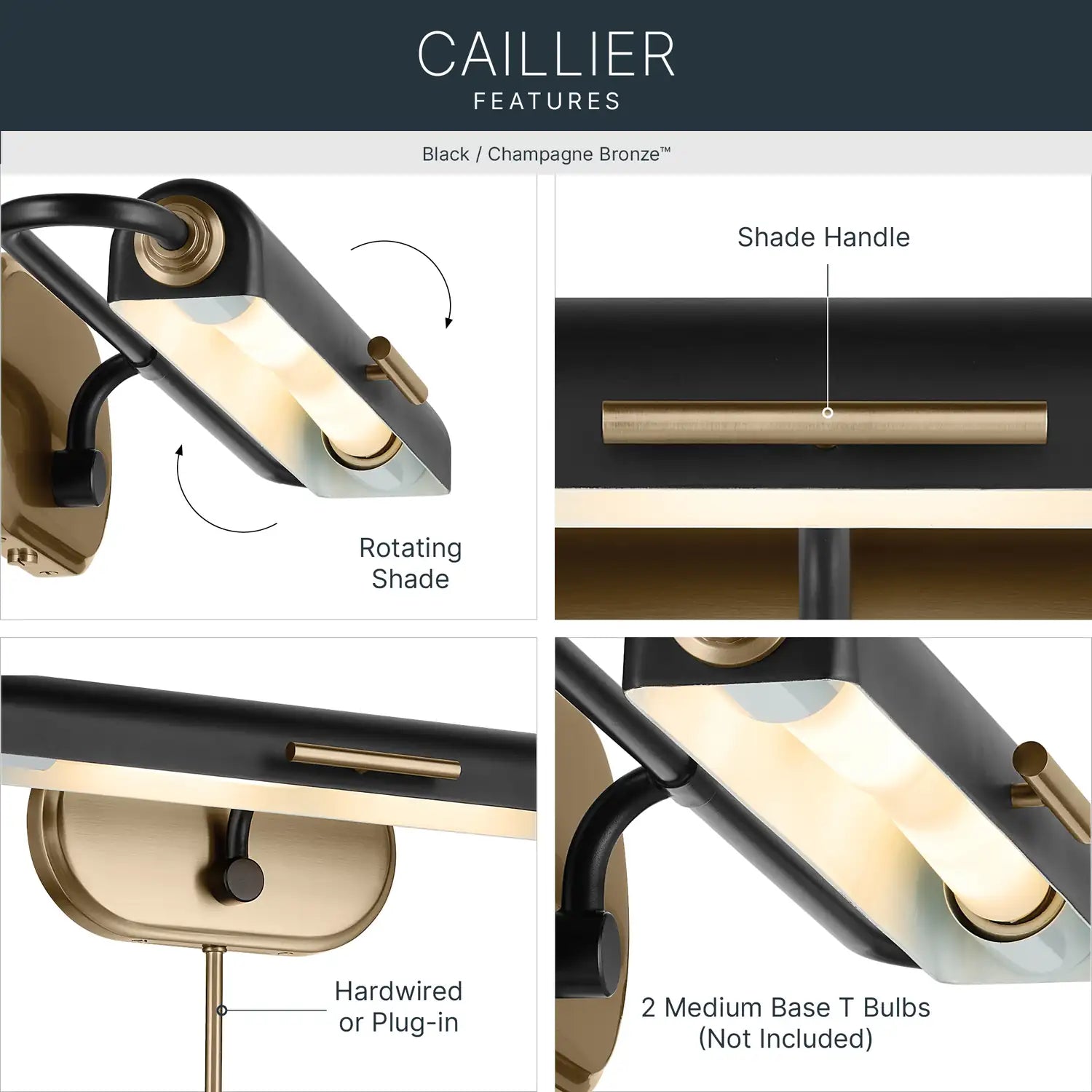 KICHLER, Caillier Wall Sconce, WALL SCONCES