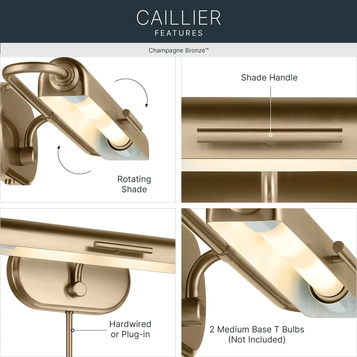KICHLER, Caillier Wall Sconce, WALL SCONCES