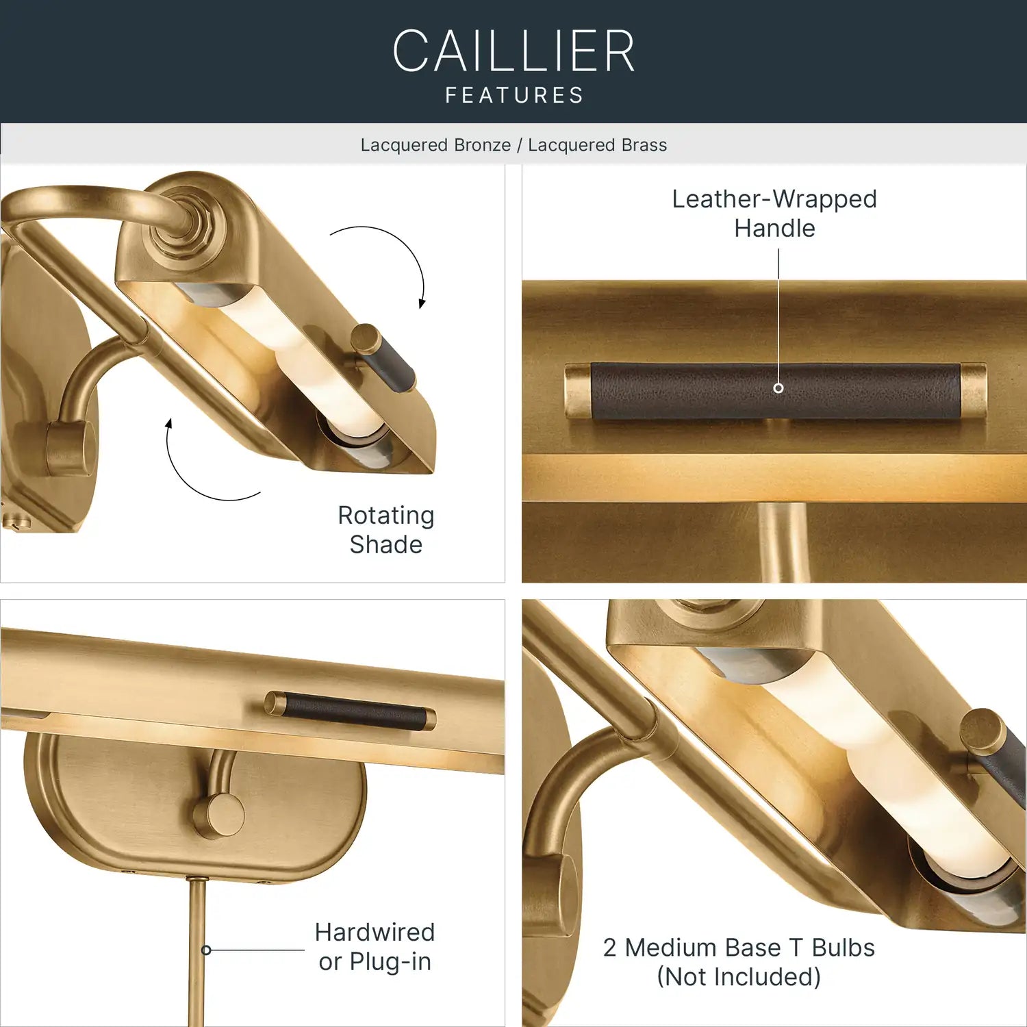 KICHLER, Caillier Wall Sconce, WALL SCONCES
