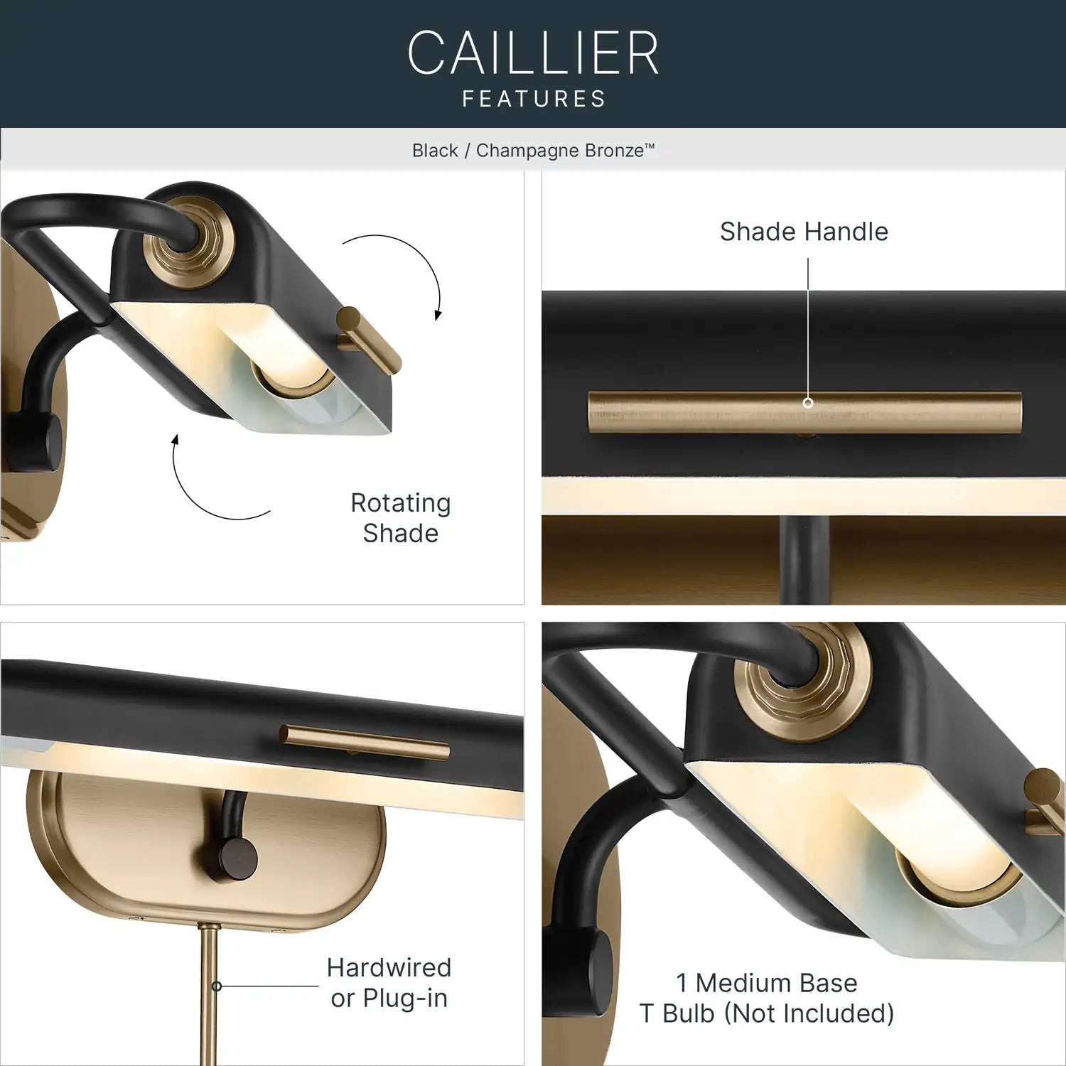 KICHLER, Caillier Wall Sconce, WALL SCONCES