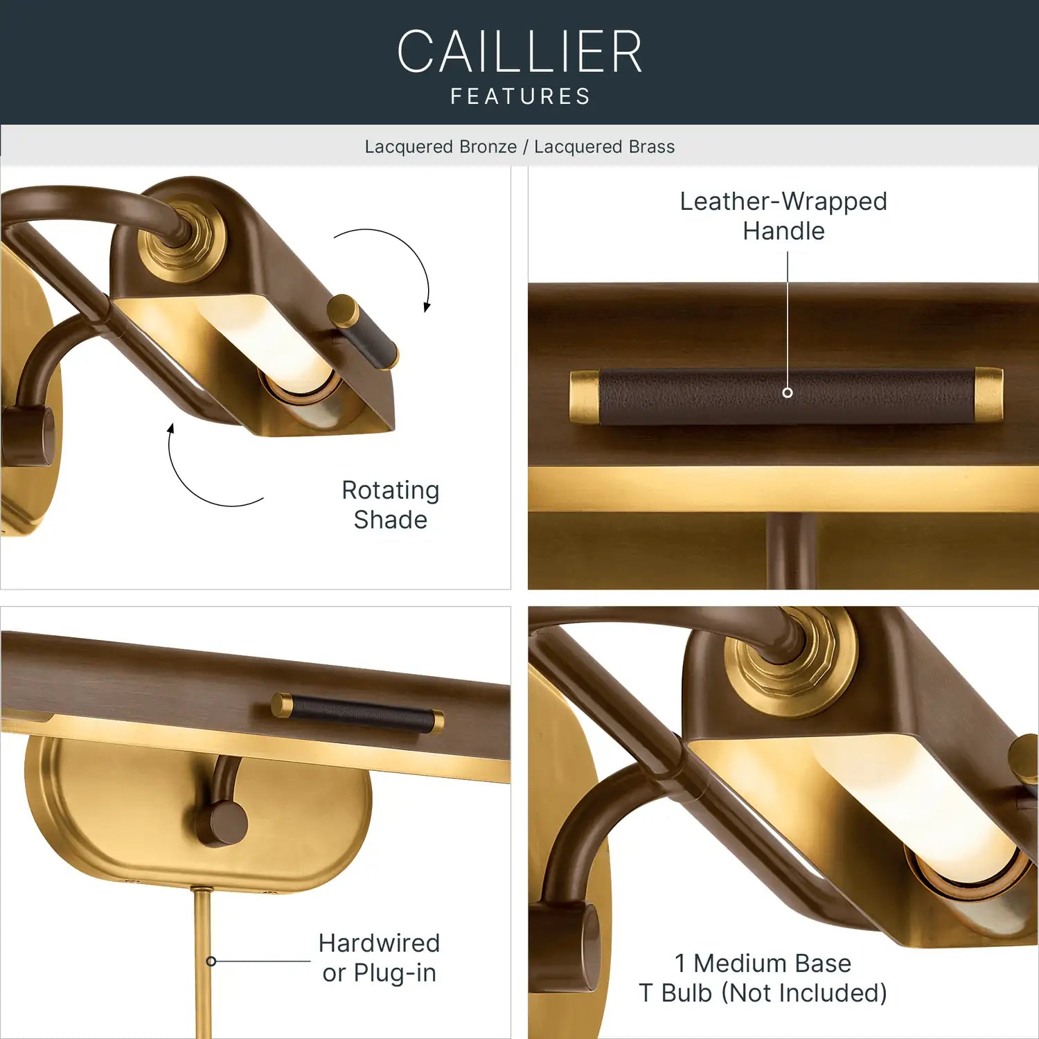 KICHLER, Caillier Wall Sconce, WALL SCONCES