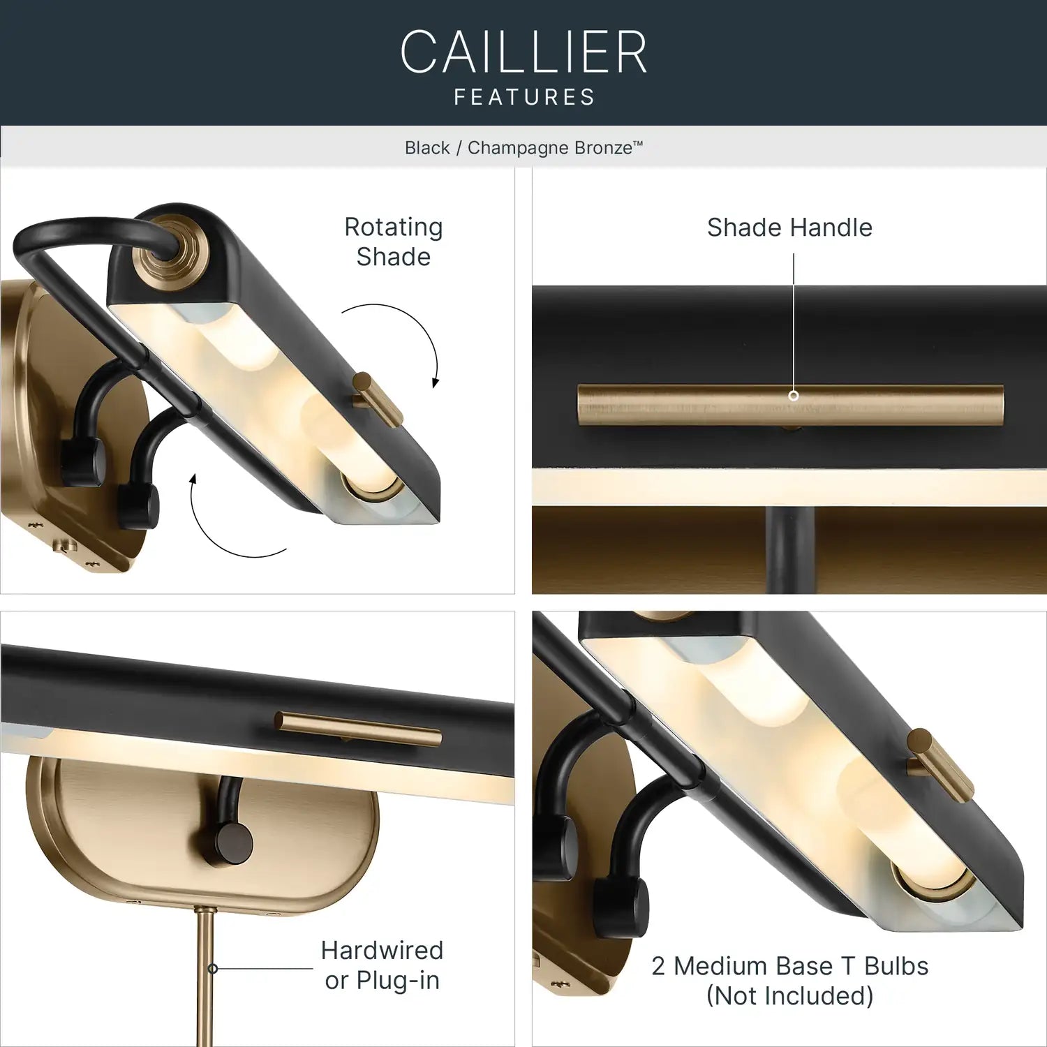 KICHLER, Caillier Wall Sconce, WALL SCONCES
