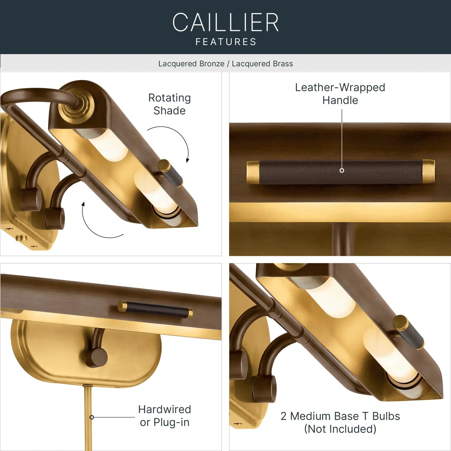 KICHLER, Caillier Wall Sconce, WALL SCONCES