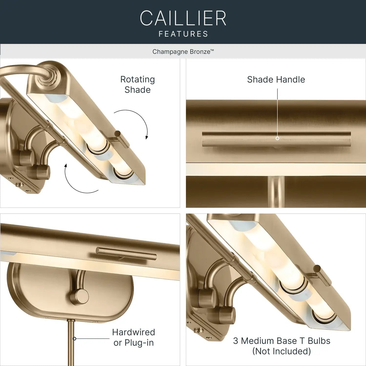 KICHLER, Caillier Wall Sconce, WALL SCONCES