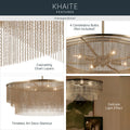 KICHLER, Khaite Chandelier, CHANDELIER LIGHT