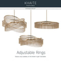 KICHLER, Khaite Chandelier, CHANDELIER LIGHT
