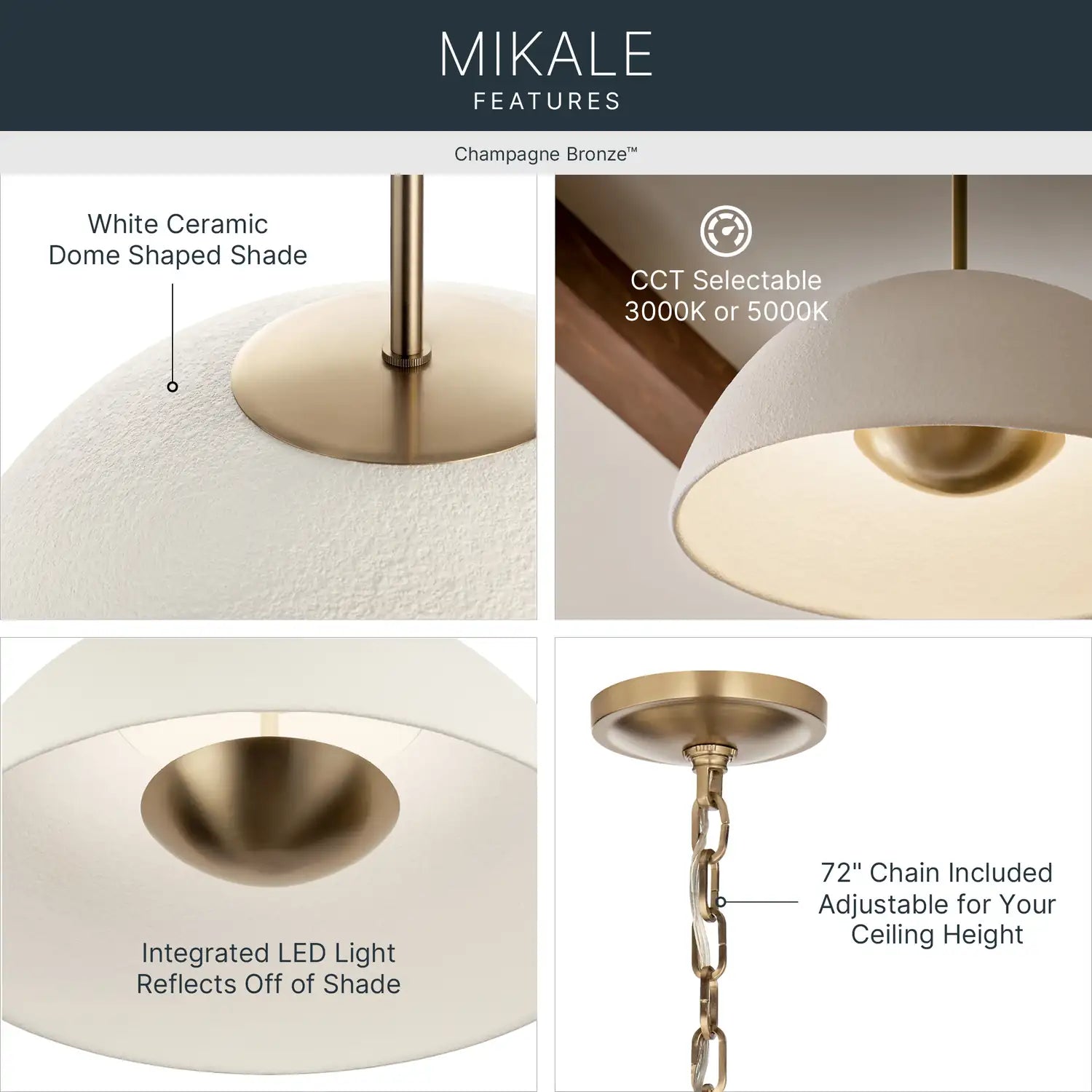 KICHLER, Mikale Pendants, PENDANT LIGHT